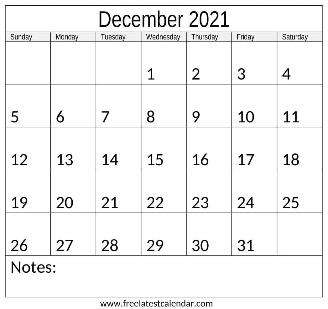 Read more about the article December 2021 Calendar For PDF Template